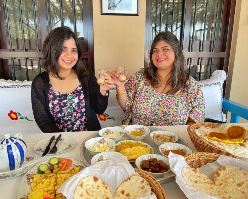 Akanksha and Rupali Dean...cuartors of the event